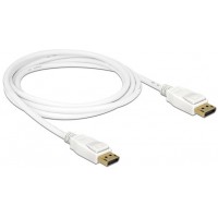 Kabel Displayport M/M 20 Pin V1.2 2m 4k Biały Delock