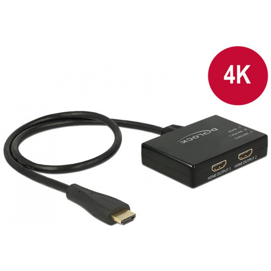 Splitter Video Delock HDMI->2x HDMI Ultra HD 4k 30Hz