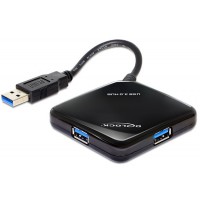 Hub USB 3.0 Delock 4-Porty Czarny