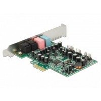 Karta PCI Express Dźwiękowa Delock 7.1 192kHz Toslink