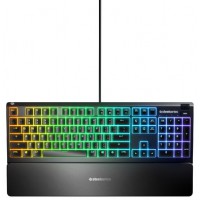 Klawiatura Dla Graczy Steelseries Apex 3 Podświetlenie RGB Whisper Quiet Switch Gamingowa