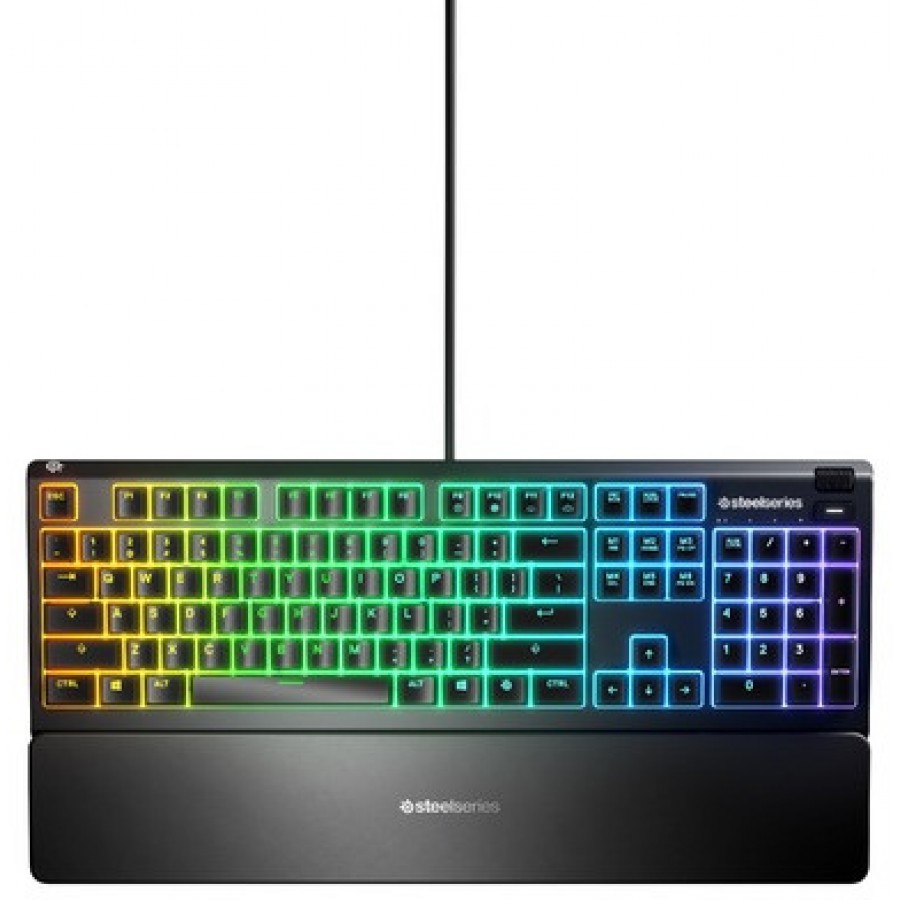 Klawiatura Dla Graczy Steelseries Apex 3 Podświetlenie RGB Whisper Quiet Switch Gamingowa