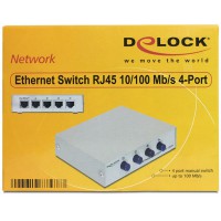 Switch Delock 4x 100Mb Fast Ethernet Bidirectional