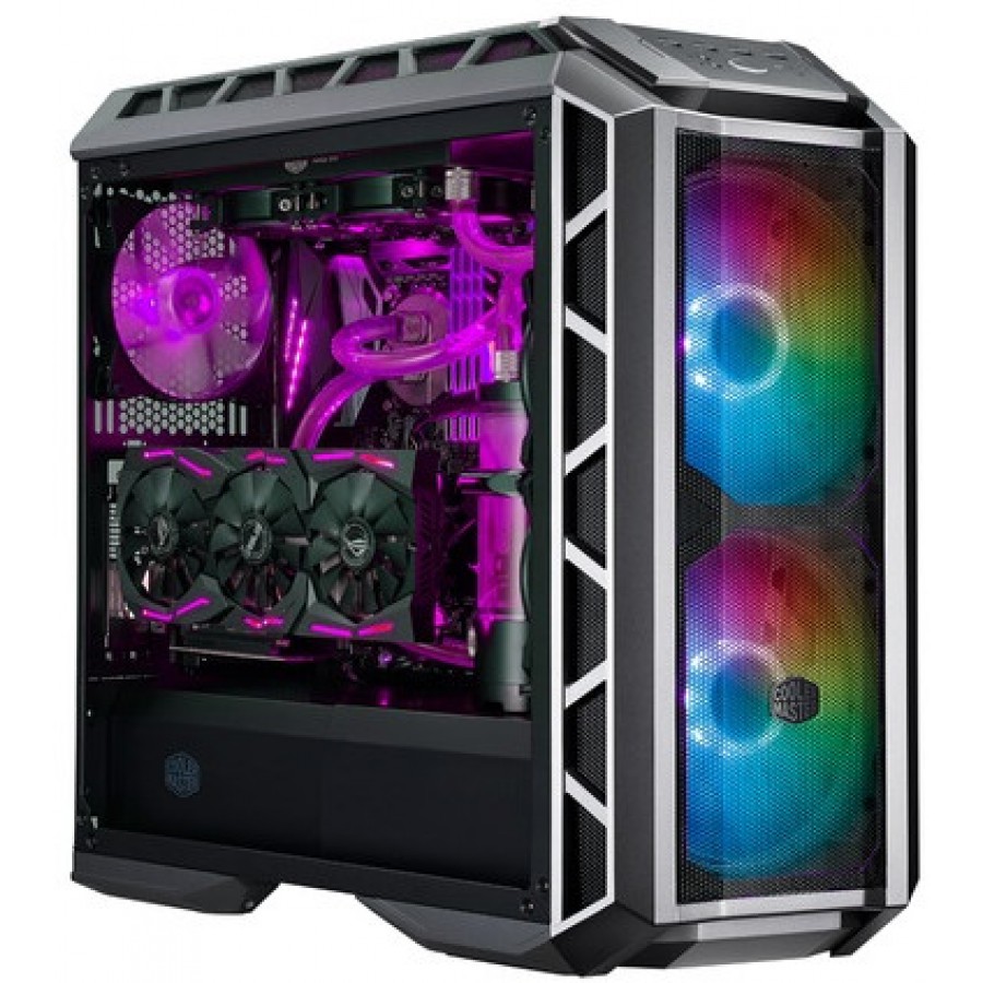 Obudowa Cooler Master Mastercase H500p Mesh Gunmetal Midi Tower Z Oknem Bez Zasilacza Wentylator Led ARGB