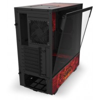 Obudowa Nzxt H510 WOW Horde Midi Tower Z Oknem Bez Zasilacza Czerwona