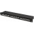 Patch Panel 24 Port 1u 19” Kat.6a Ekranowany Czarny Lanberg