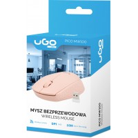 Mysz Bezprzewodowa Ugo Pico MW100 1600dpi Pink Optyczna USB