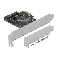 Karta PCI Express X1->2x SATA Low Profile Delock