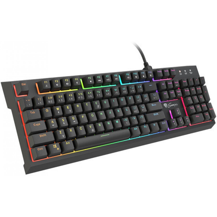 Klawiatura Dla Graczy Genesis Thor 210 RGB Cz/Sk Hybrydowa Podświetlenie RGB