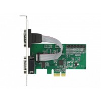 Karta PCI Express->Com 9pin (Rs-232) X2 + LPT (DB25) Delock