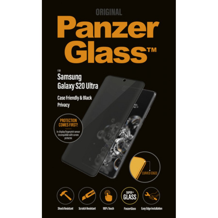 Szkło Hartowane Panzerglass Do Samsung Galaxy S20 Ultra Prywatny Czarny