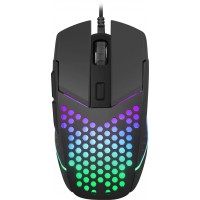 Mysz Dla Graczy Fury Battler 6400dpi Podświetlenie Czarna Gamingowa