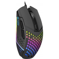 Mysz Dla Graczy Fury Battler 6400dpi Podświetlenie Czarna Gamingowa