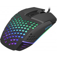 Mysz Dla Graczy Fury Battler 6400dpi Podświetlenie Czarna Gamingowa