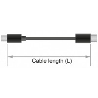 Kabel Displayport Mini(M)->Displayport(M) V1.4 1m 8k Czarny Delock