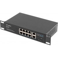 Switch Lanberg 8x 100Mb POE+/2x 1Gb Rack 10"/19" Gigabit Ethernet 120W