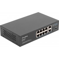 Switch Lanberg 8x 100Mb POE+/2x 1Gb Rack 10"/19" Gigabit Ethernet 120W