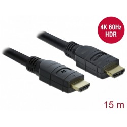 Kabel HDMI M/M V2.0 15m Aktywny Czarny Delock