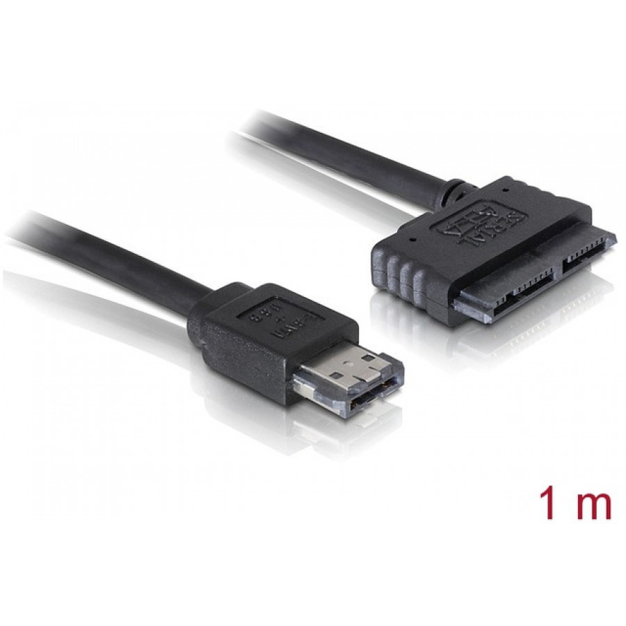 Kabel Power Over ESATA->Micro SATA 16pin 1m Delock