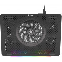 Podstawka Chłodząca Pod Laptopa Genesis Oxid 450 RGB 15.6" Z Wentylatorem, Podświetlenie, 2 USB