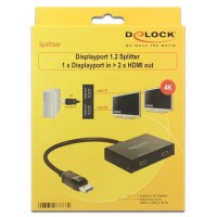 Switch Delock 2-Porty USB 3.0 Typ B Srebrny Manualny Dwukierunkowy