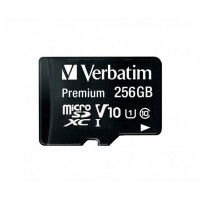 Karta Pamięci Verbatim Micro SDXC 256GB Class 10 UHS-1 + Adapter SD