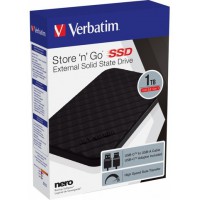 Dysk Zewnętrzny Verbatim SSD Store N Go 1TB 2,5" USB-C 3.2 Czarny