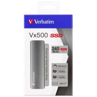 Dysk Zewnętrzny Verbatim Vx500 SSD 240GB 2,5" USB-C 3.1 Czarny