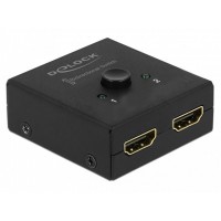 Switch Video Delock 2x HDMI Bidirectional 4k Mini Czarny