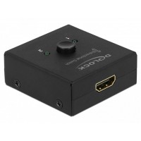 Switch Video Delock 2x HDMI Bidirectional 4k Mini Czarny