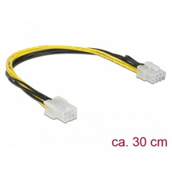 Kabel Rozdzielacz Zasilania PCI Express 6 Pin (F)->PCI Express 8 Pin (M) 30cm Delock