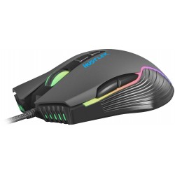 Mysz Dla Graczy Fury Hustler 6400dpi Podświetlenie RGB Oprogramowanie Gamingowa