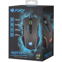 Mysz Dla Graczy Fury Hustler 6400dpi Podświetlenie RGB Oprogramowanie Gamingowa