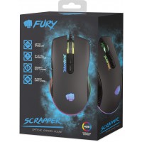 Mysz Dla Graczy Fury Scrapper 6400dpi Podświetlenie RGB Oprogramowanie Gamingowa