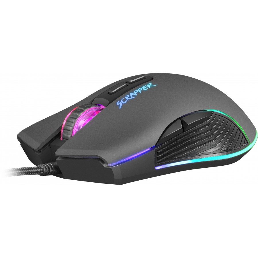 Mysz Dla Graczy Fury Scrapper 6400dpi Podświetlenie RGB Oprogramowanie Gamingowa