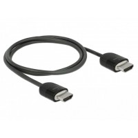 Kabel HDMI M/M V2.0 1m 4k 60Hz Czarny Potrójnie Ekranowany Premium Delock