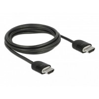 Kabel HDMI M/M V2.0 2m 4k 60Hz Czarny Potrójnie Ekranowany Premium Delock