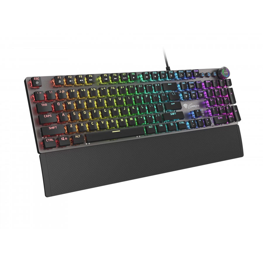 Klawiatura Dla Graczy Genesis Thor 401 RGB Mechaniczna Podświetlenie RGB Brown Switch Opro