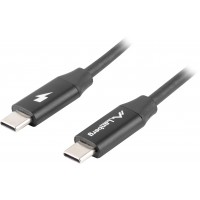 Kabel USB-C M/M 2.0 1.8m Czarny Premium QC 4.0 PD Lanberg