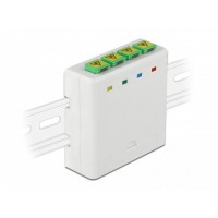 Puszka Światłowodowa 4-Porty Sc/Lc Dla Szyny Din Rail Delock