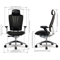 Fotel Ergonomiczny Cooler Master Ergo L Czarno-Srebrny