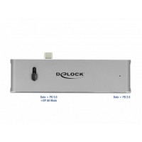 Stacja Dokująca Uniwersalna Delock USB-C(M)->2x USB 3.2, HDMI, SD, 1x Thunderbolt