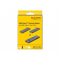 Stacja Dokująca Uniwersalna Delock USB-C(M)->2x USB 3.2, HDMI, SD, 1x Thunderbolt