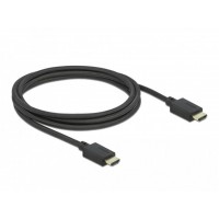 Kabel HDMI M/M V2.1 2m 8k 60Hz Oplot Czarny Delock