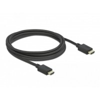 Kabel HDMI M/M V2.1 2,5m 8k 60Hz Oplot Czarny Delock