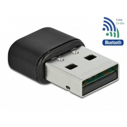 Bezprzewodowa Karta Sieciowa USB AC-433 Dual Band 2,4/5 GHz Wewnętrzne Anteny Z Bluetooth 4.2 Delock