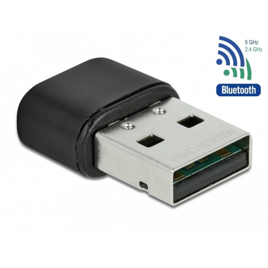 Bezprzewodowa Karta Sieciowa USB AC-433 Dual Band 2,4/5 GHz Wewnętrzne Anteny Z Bluetooth 4.2 Delock