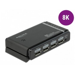 Switch Video Delock 4x Displayport 1.4 8k Delock Czarny