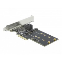 Karta PCI Express X4->2x M.2 Key B+3x SATA 6Gb/s Low Profile Delock