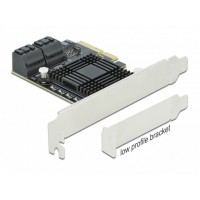 Karta PCI Express X4->SATA Internal X5 6Gb/s Low Profile Delock